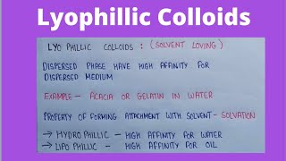 Lyophillic colloids  types of colloidal system  colloidal dispersion physical pharmaceutics [upl. by Schroeder]