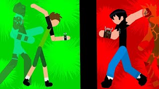 Ben 10 reboot Ben vs Kevin Stick nodes Solo [upl. by Tearle192]