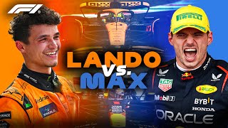 All Of Lando Norris amp Max Verstappen’s INTENSE 2024 Battles [upl. by Aonehc]