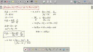 Elasticidad precio de la demanda Función [upl. by Deckert374]