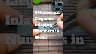 Numerical Elegance Inlaying Numbers in Wood Good tools and machinery can simplify Tasks [upl. by Gareri469]