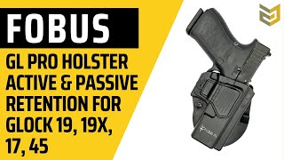 Fobus GL PRO Holster for Glock 19 19X 17 45 [upl. by Avalsorim]