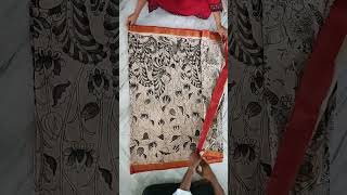 Bharathi kalamkari pedana 9490768628 9490752059 Kalamkari Nijam border silk sarees  kalamkari [upl. by Grata]