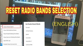 SOLVED HOW TO RESET RADIO BANDS SELECTION FROM 4636 [upl. by Ecarg]