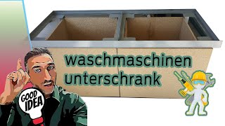 Profi Waschmaschinenunterschrank aus Stahl  Waschturm mit Schubladen [upl. by Llednohs73]