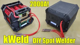 kWeld DIY Spot Welder  Custom Battery amp Enclosure [upl. by Airenahs]