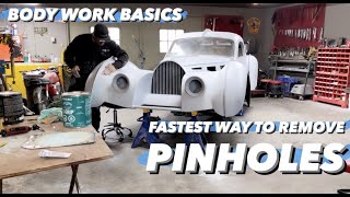 BUGATTI BODY WORK PRIMER PINHOLES  TIPS AND TRICKS [upl. by Webber995]