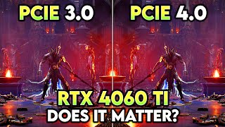 PCIe 30 vs 40  Does it Matter on RTX 4060 Ti 8GB [upl. by Gibson]