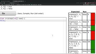 CodingBat Array 2 tripleUp [upl. by Anehs]