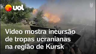 Vídeo mostra incursão de tropas ucranianas na região de Kursk Rússia descarta negociar com Ucrânia [upl. by Melcher369]