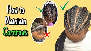 How to Keep Cornrows Looking Fresh For Men [upl. by Hanahs426]