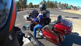 AFTER BRIDGEWATER ON LODDON WE RIDE TO TOOBARAC PIES harleydavidsonaustralia [upl. by Nanine]