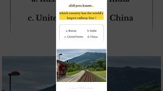 Worlds🌍 Largest Railway Line 🚂largest railway world shorts [upl. by Eibob]