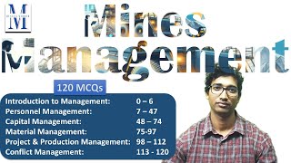 Mines Management Best 120 MCQs  DGMS exam1st Class Manager Competency  Metal amp Coal All the Best [upl. by Hovey]