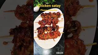 chicken satay youtubeshorts chicken satay recipe snacks [upl. by Yolanda734]