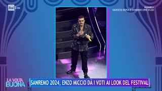 Sanremo 2024 Enzo Miccio dà i voti ai look delle serate del Festival  La Volta Buona 12022024 [upl. by Ledarf]