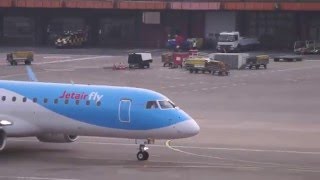 JetairFly Embraer 190 Evening Take Off at Berlin Tegel Airport FULL HD [upl. by Quintina]