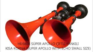 HİDO KORNA SHOW 19 ADET HAVALI KORNA  HİDO HORN SHOW 19PCS AIR HORNS [upl. by Ranee]