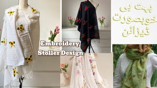 Embroidery Scarf CollectionNew Stoller Designbeautifulideas [upl. by Seditsira]