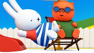 Miffy and the Pool  Miffy  Sweet Little Bunny  Miffy New [upl. by Ahsatak472]