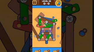 Nuts and bolts level 29 🏅🎉✨😱 games shorts [upl. by Atsuj]