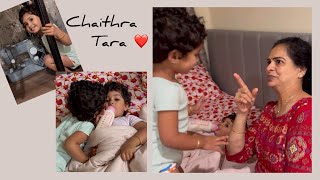 Twins bed time drama changes day to day 😍 chaithratara [upl. by Navaj]