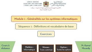 2 Définitions et vocabulaire de base Exercices [upl. by Mowbray]