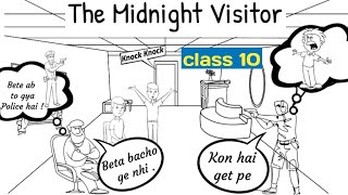 the midnight visitor class 10 in hindi  footprints without feet class 10 chapter 3 in hindi [upl. by Julian862]