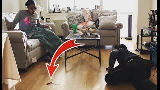 THROWING UP BLOOD PRANK ON GIRLFRIEND EXTREME FREAK OUT [upl. by Lerud]