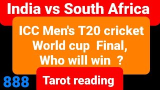 India vs South Africa  ICC mens T20 cricket world cup final prediction  Tarot reading [upl. by Sirdi]