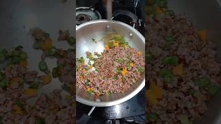 Diet meal  Fried rice in red rice abiskaimanam diet redrice dietmeal [upl. by Orodoet10]