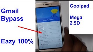 Coolpad Y83 100 Mega 2 5D Frp Id Reset [upl. by Zul921]