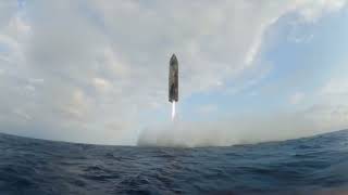 Starship Splashdown in the Indian Ocean during IFT 6 Mission [upl. by Krenn777]