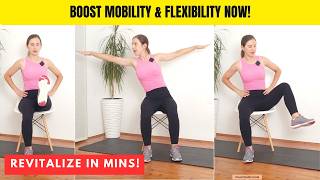 Chair Exercises for Seniors – 15 mins Full Body Workout [upl. by Pruchno]