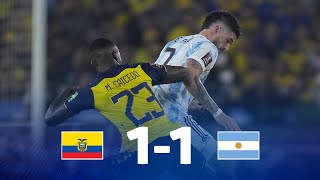 Eliminatorias  Ecuador 11 Argentina  Fecha 18 [upl. by Amiarom455]