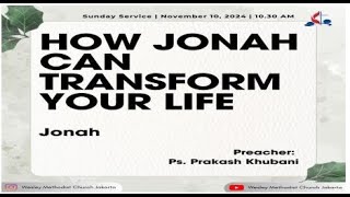 Wesley Methodist Church Jakarta English Live Stream November10 2024 [upl. by Inamik]