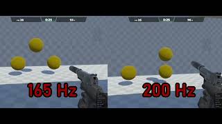 60 Hz vs 120 Hz vs 165 Hz vs 200 Hz  Aimlabs [upl. by Dlanar]