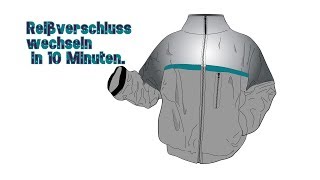 Reißverschluss in eine Lederjacke wechseln Tipps und Tricks [upl. by Bendicty300]