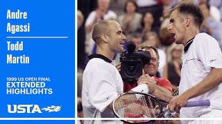 Andre Agassi vs Todd Martin Extended Highlights  1999 US Open Final [upl. by Vaclava]