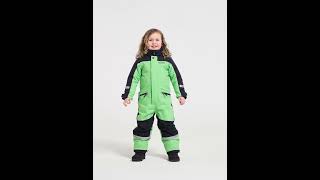 505464 H15  Didriksons Neptun Snowsuit Dusty Lime [upl. by Rhine84]