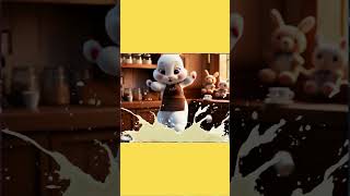 Cute Rabbit Dance with coffee cute rabbit dance animaldance [upl. by Arivle]