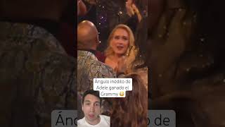 Ángulo inédito de Bad Bunny viendo como Adele gana el Grammy badbunny adele [upl. by Muncey]