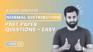 A Level Math S1  Normal Distribution  Past Paper Questions Easy [upl. by Broddie]