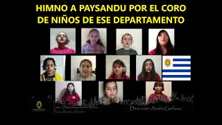 HOMENAJE A PAYSANDU URUGUAY  NIÑOS CANTANDO EL HIMNO A SU DEPARTAMENTO EL FUTURO DE NUESTRO PAIS [upl. by Nollat716]