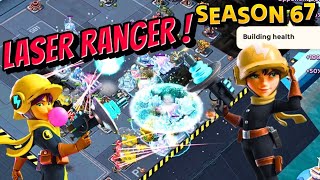 Boom Beach Warships Season 67   NEW PLAN  Laser Ranger Attacks Rank Diamond [upl. by Treharne]