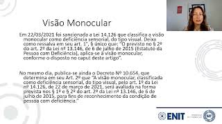 Aula 5 Impedimentos Sensoriais  visão  parte 2 [upl. by Arerrac]