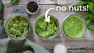 Vegan Pesto 3 Ways inc a NO NUTS version [upl. by Aramot]