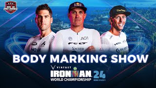 Body Marking Show  2024 VinFast IRONMAN World Championship Kona Mens Edition [upl. by Anaerb145]