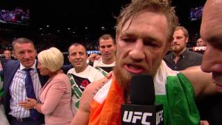 UFC 189 Conor McGregor and Chad Mendes Octagon Interviews [upl. by Jephum]