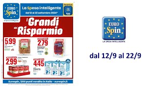 Volantino EuroSpin IT dal 12 al 22 settembre 2024 [upl. by Ruelle]